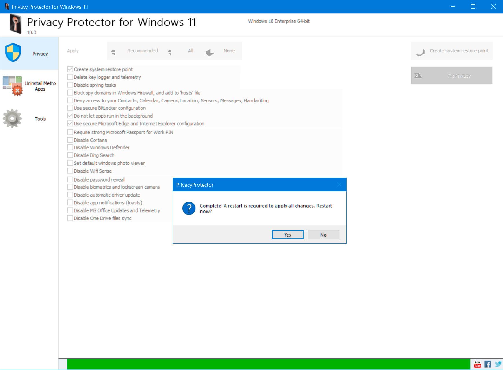 Privacy and security on your Windows 11/10 device..