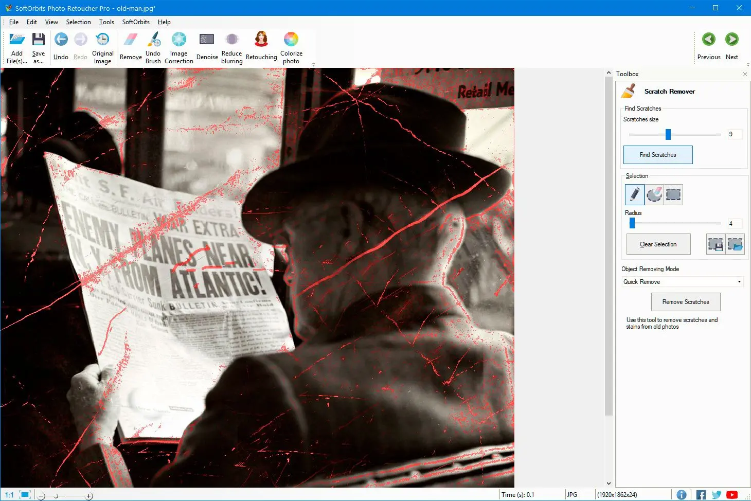 Photo Retoucher Screenshot.