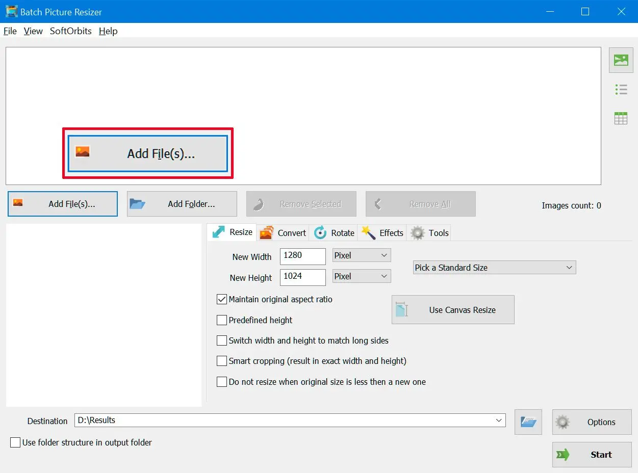  Add PSD files to Batch Picture Resizer..