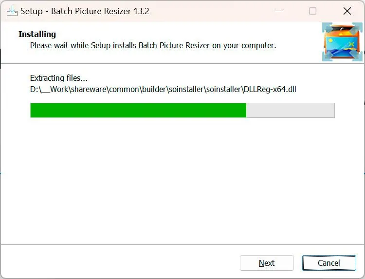  A layered PSD file opened on Windows..