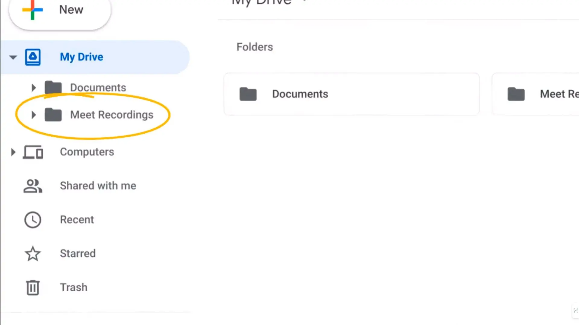 Saved MP4 file after the meeting..