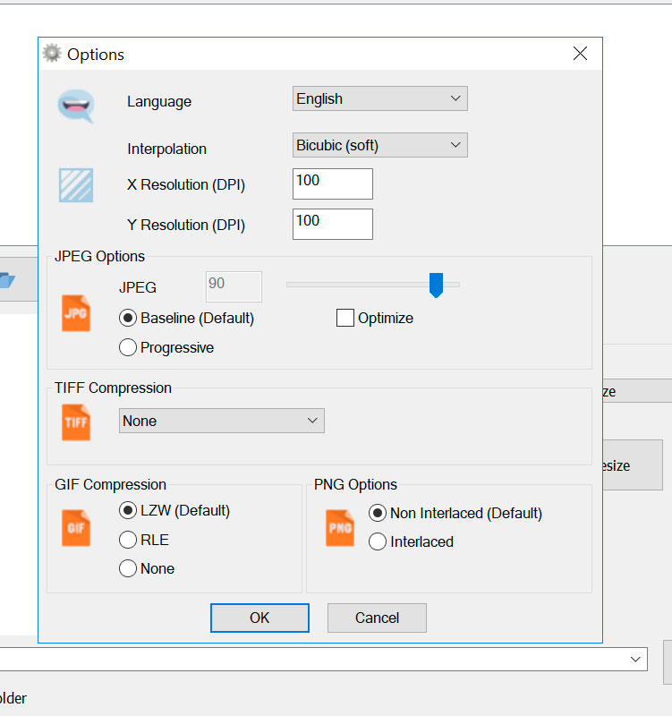 Reduce JPEG file size with compression options.