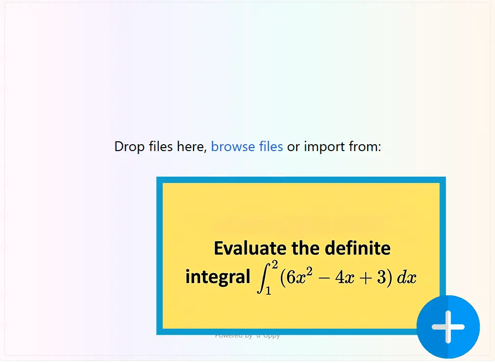 Upload a Problem Picture.