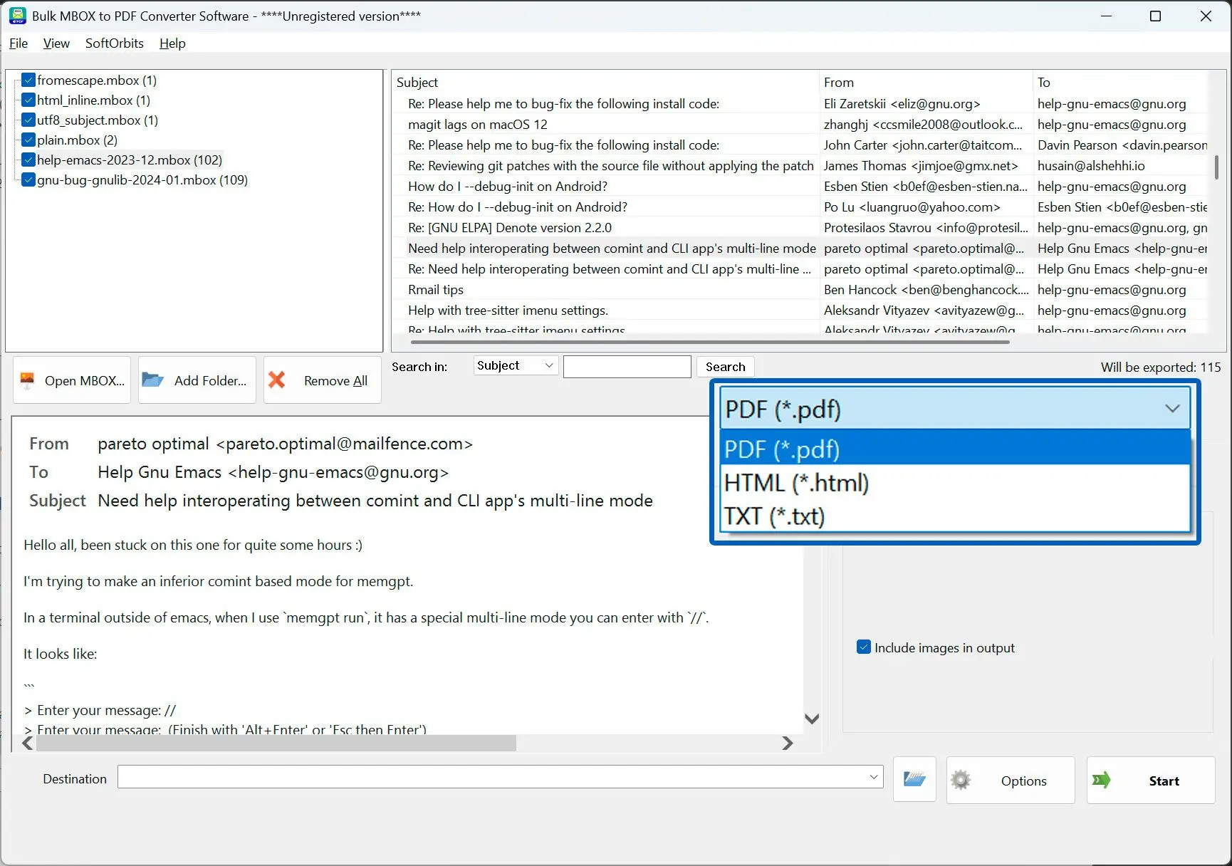 Preview and choose PDF.