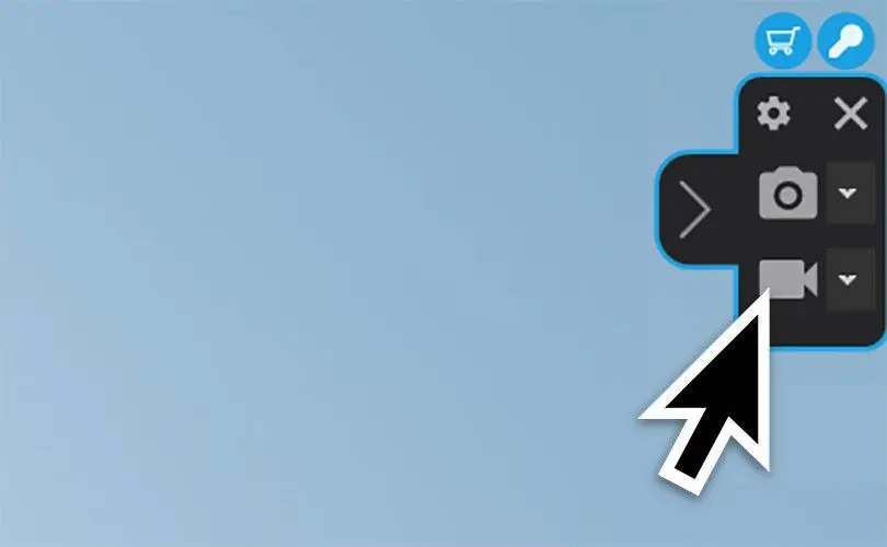 Click Recording Button on the Floating Bar Widget.