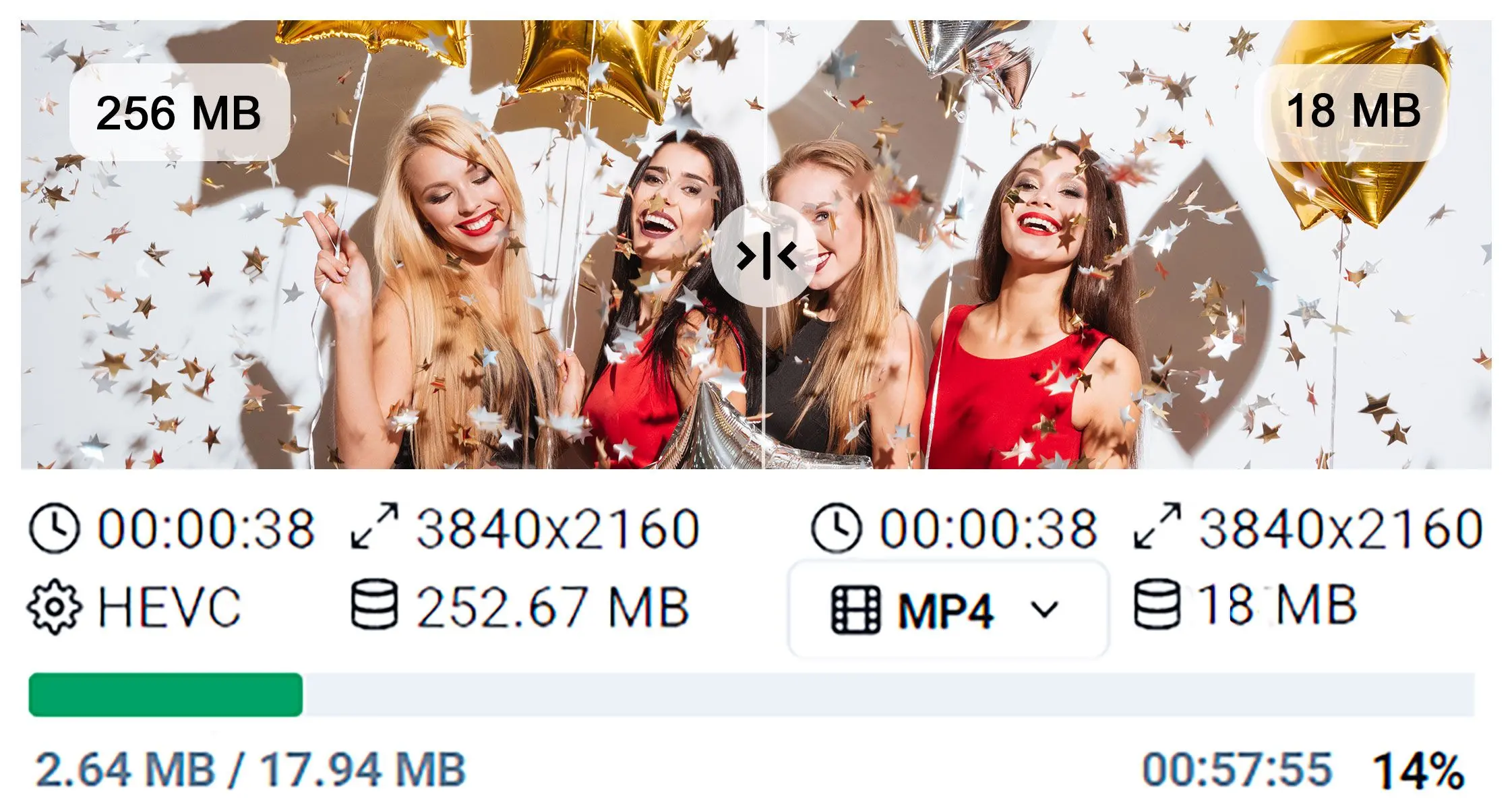 Compress Video Files to Save Space.