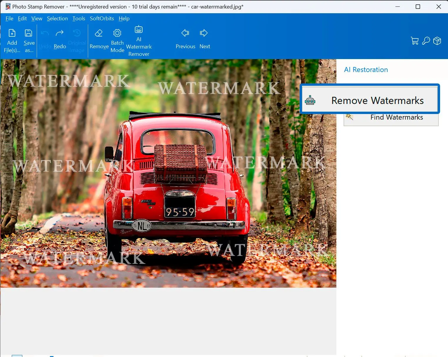 Automatic Text Remover from Image.