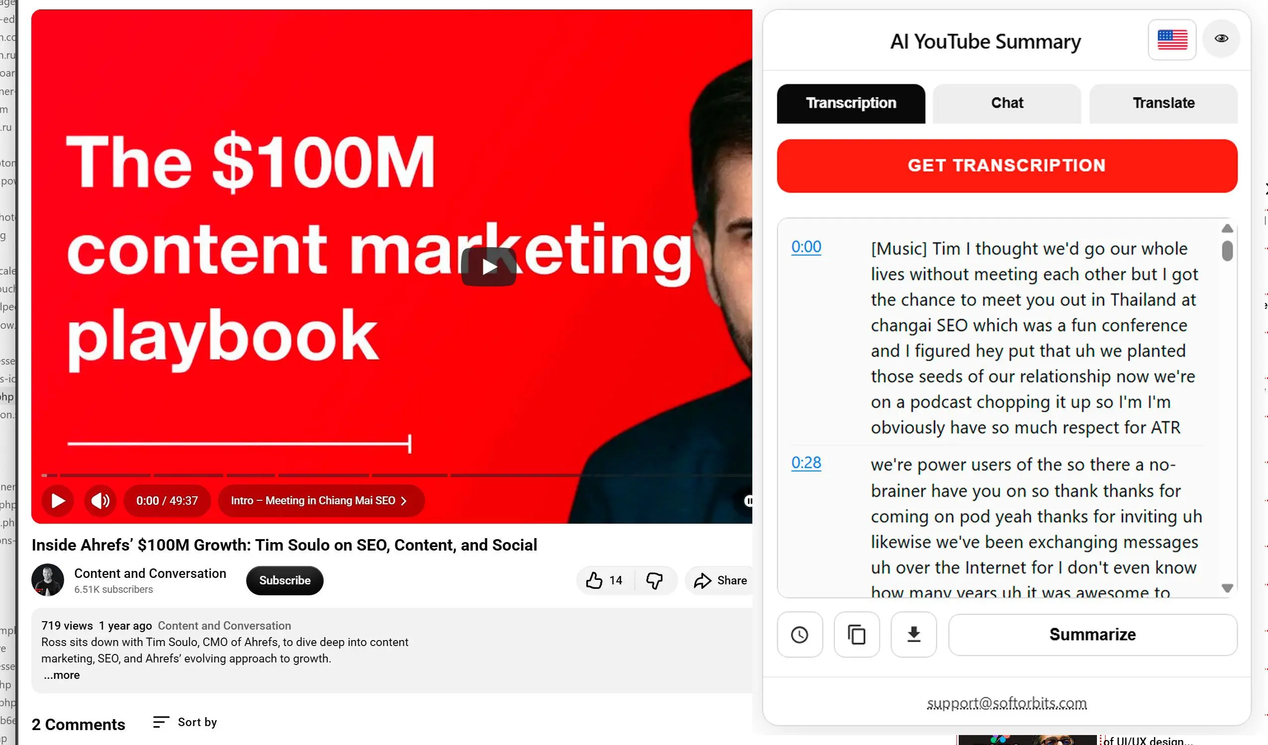 Transcribe a YouTube Video to Text.