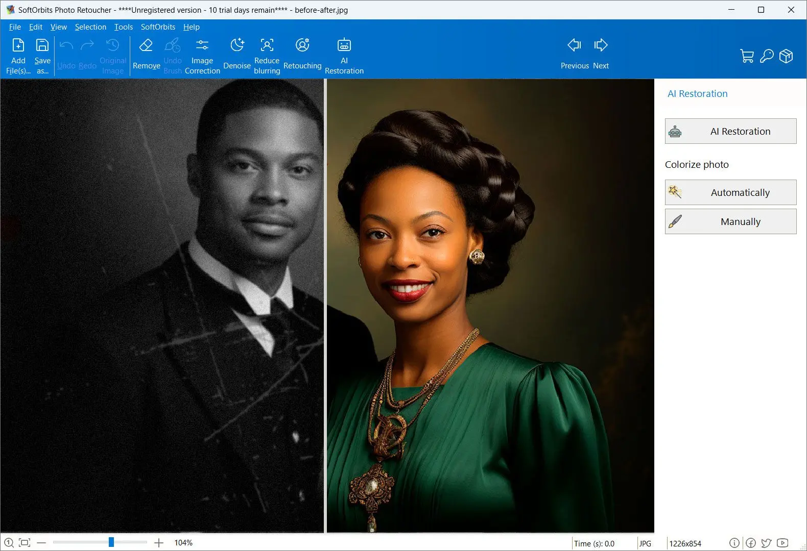 Photo Retoucher Screenshot.