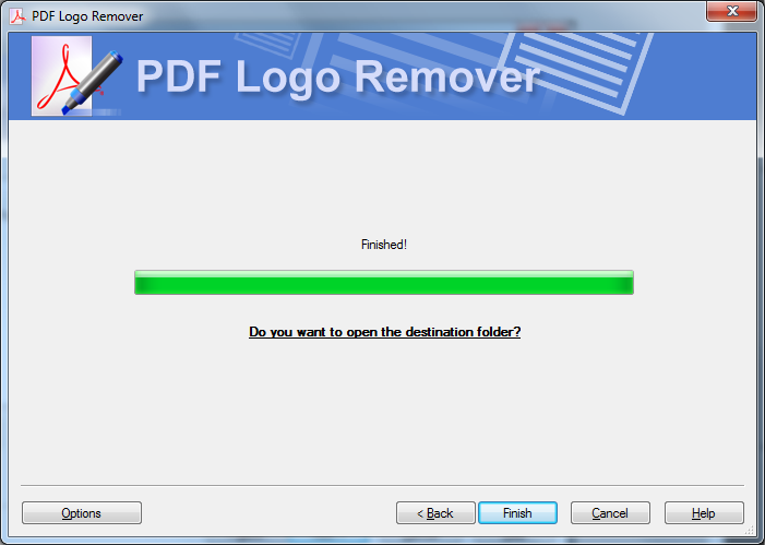 PDF removal tool